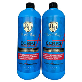 Kit Ccrp Activated Charcoal Robson Peluquero 2x1 Liter