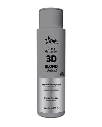 Gloss Matizador 3D Blond Black Graphite Effect 500ml - Professional Magic - eCosmeticsBrazil