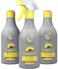 Nature Cosmetics Kit Sunflower Hair Cauterization 3 x 500ml - eCosmeticsBrazil