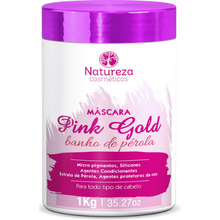 Nature Cosmetics Pink Gold Pearl Bath Mask 1kg - Natureza Cosméticos - eCosmeticsBrazil