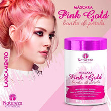 Nature Cosmetics Pink Gold Pearl Bath Mask 1kg - Natureza Cosméticos - eCosmeticsBrazil
