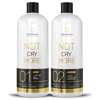 Não Chore Mais (Don't Cry No More) Progressive Hair Treatment 2x1000ml - Borabella - eCosmeticsBrazil