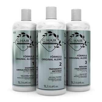 Ghair Alemã Anti Volume Treatment kit 3*1l - G Hair - eCosmeticsBrazil