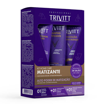 Itallian Kit Home Care Trivitt Blonde Matizante Hidratação (3pc) - eCosmeticsBrazil